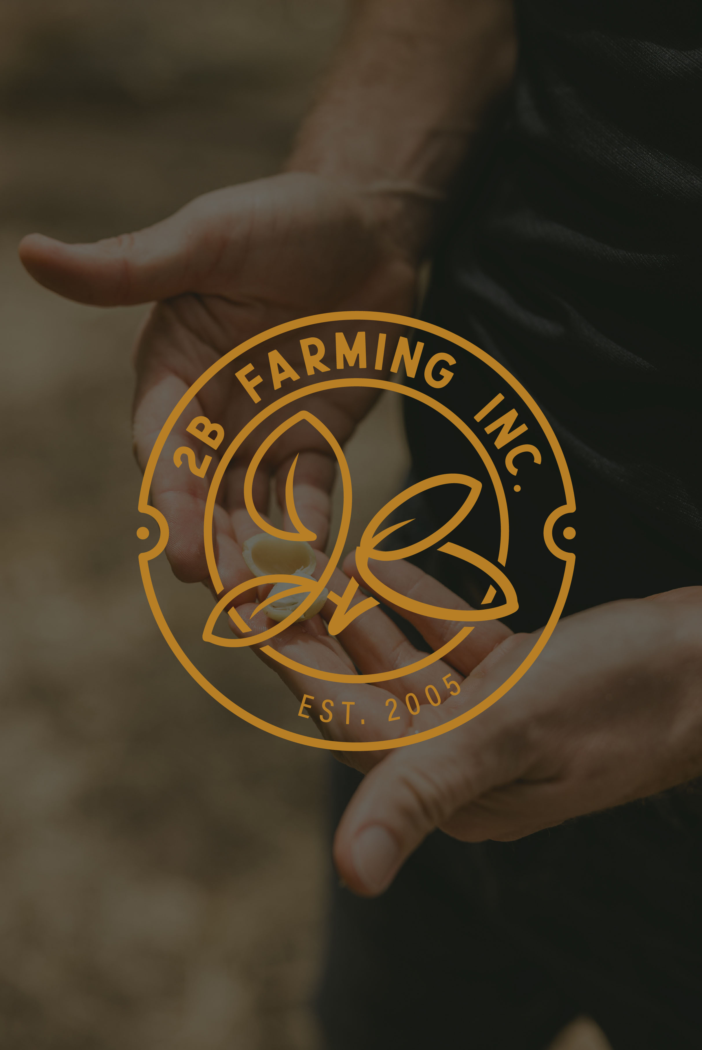 2B Farming — full team portrait in orchard