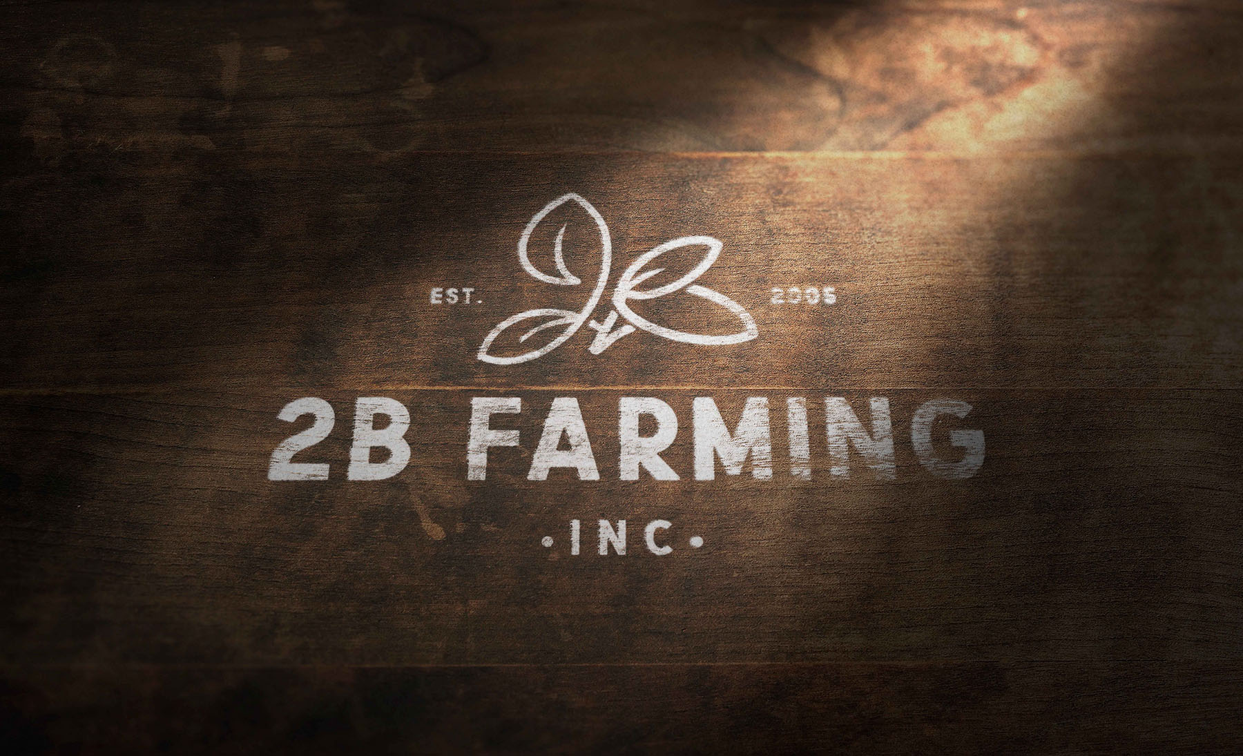 2B Farming — two team members in orchard