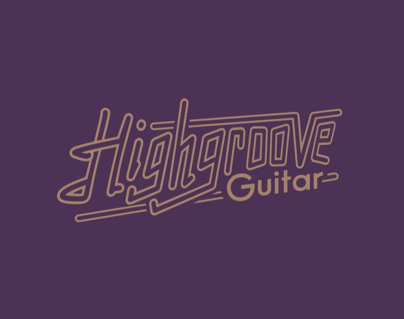 Highgroove Guitar script logo