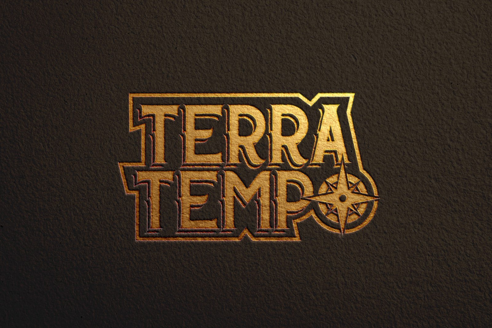 Terra Tempo logo foiled on paper