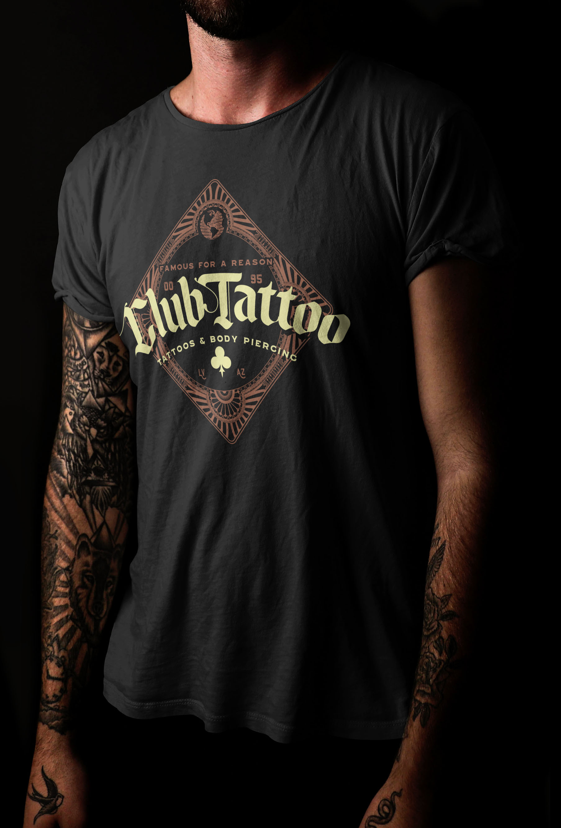 Club Tattoo — world diamond tee