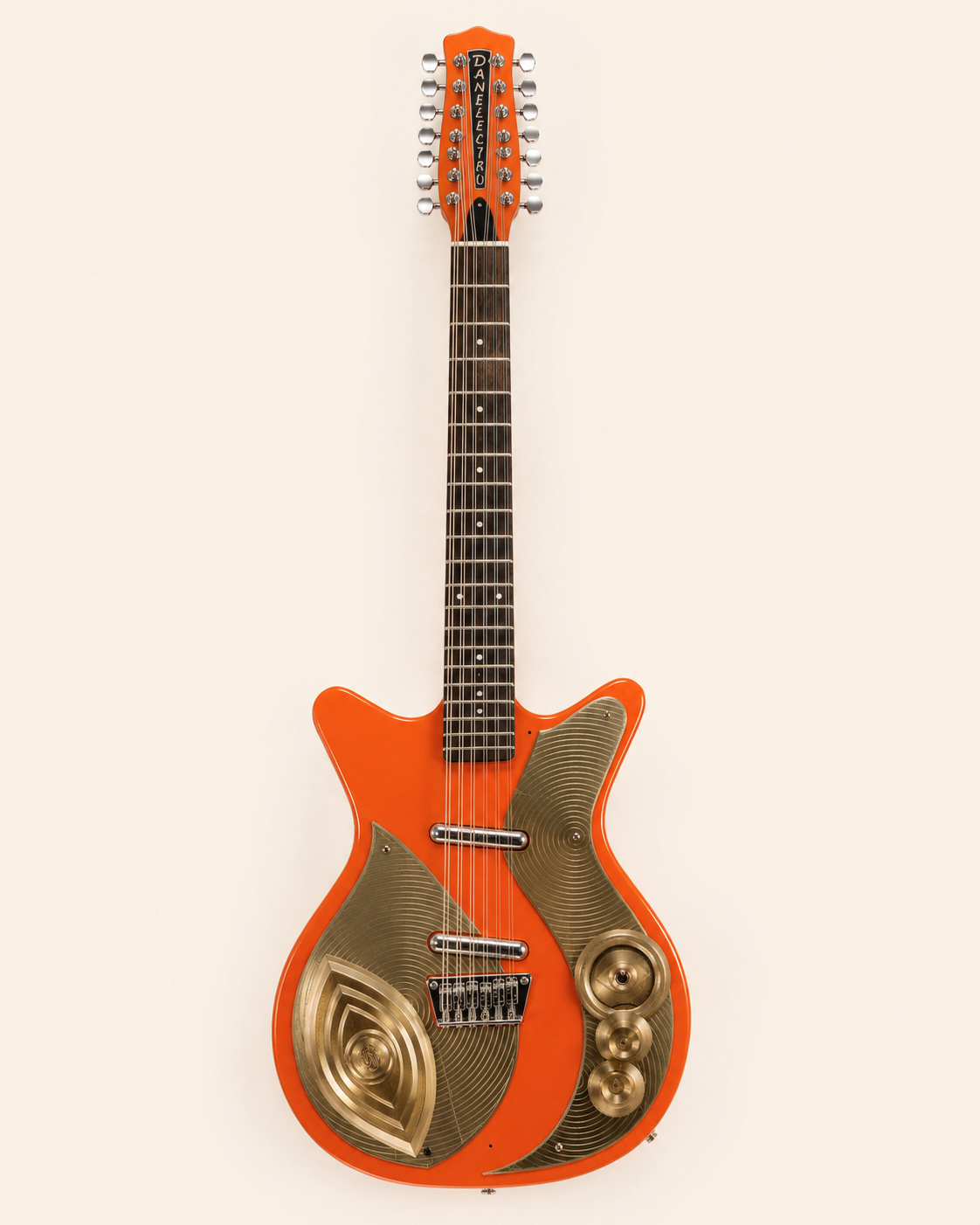 Custom Danelectro 12-string — full instrument portrait