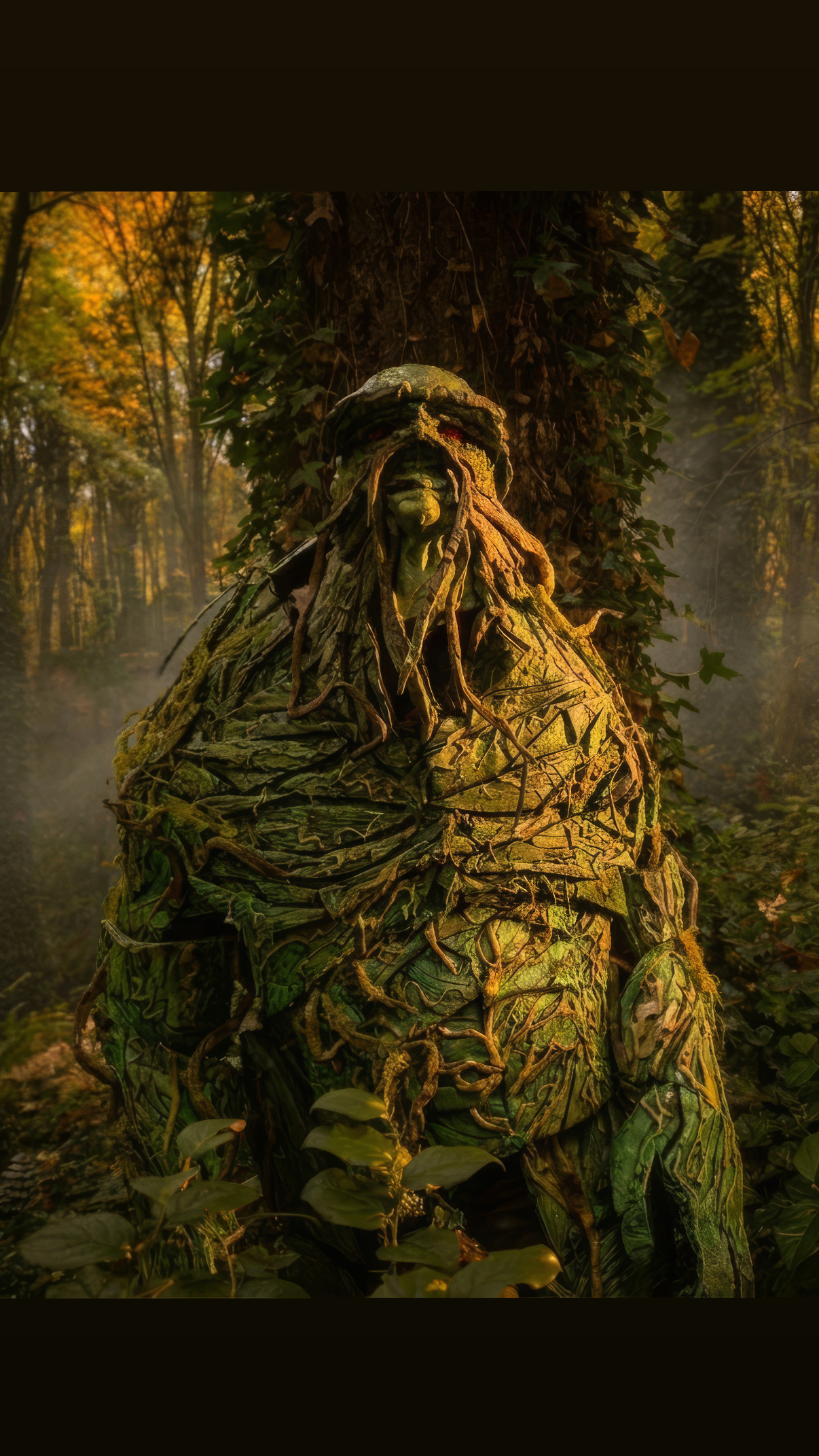 Baron Minker, swamp creature costume