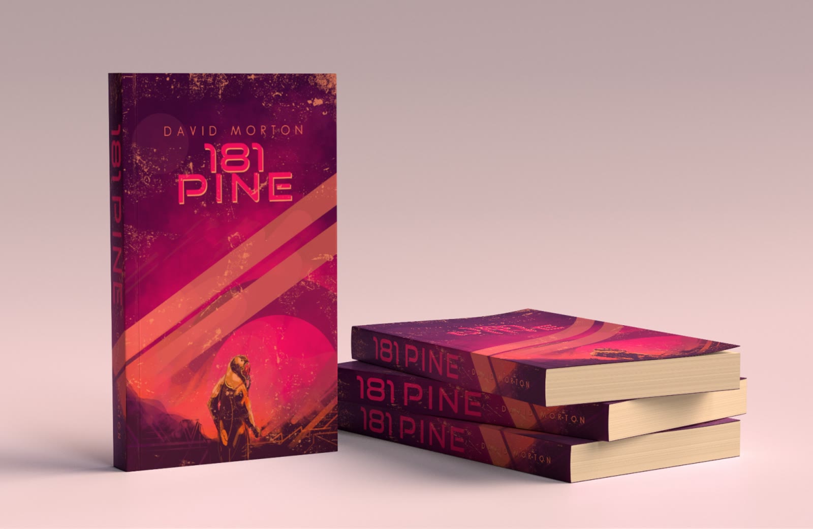 Book cover packaging mockup