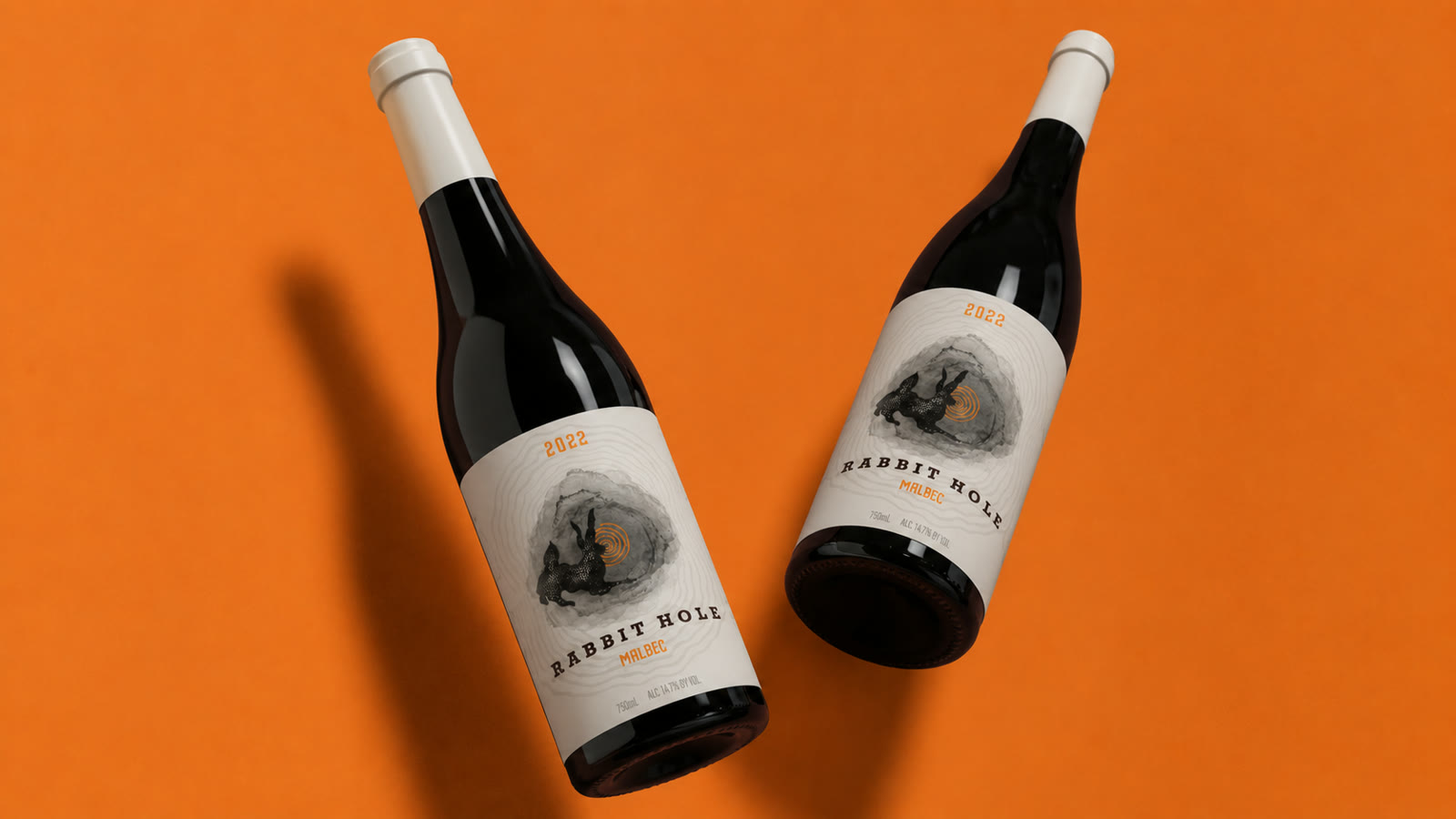 Wine bottle packaging render