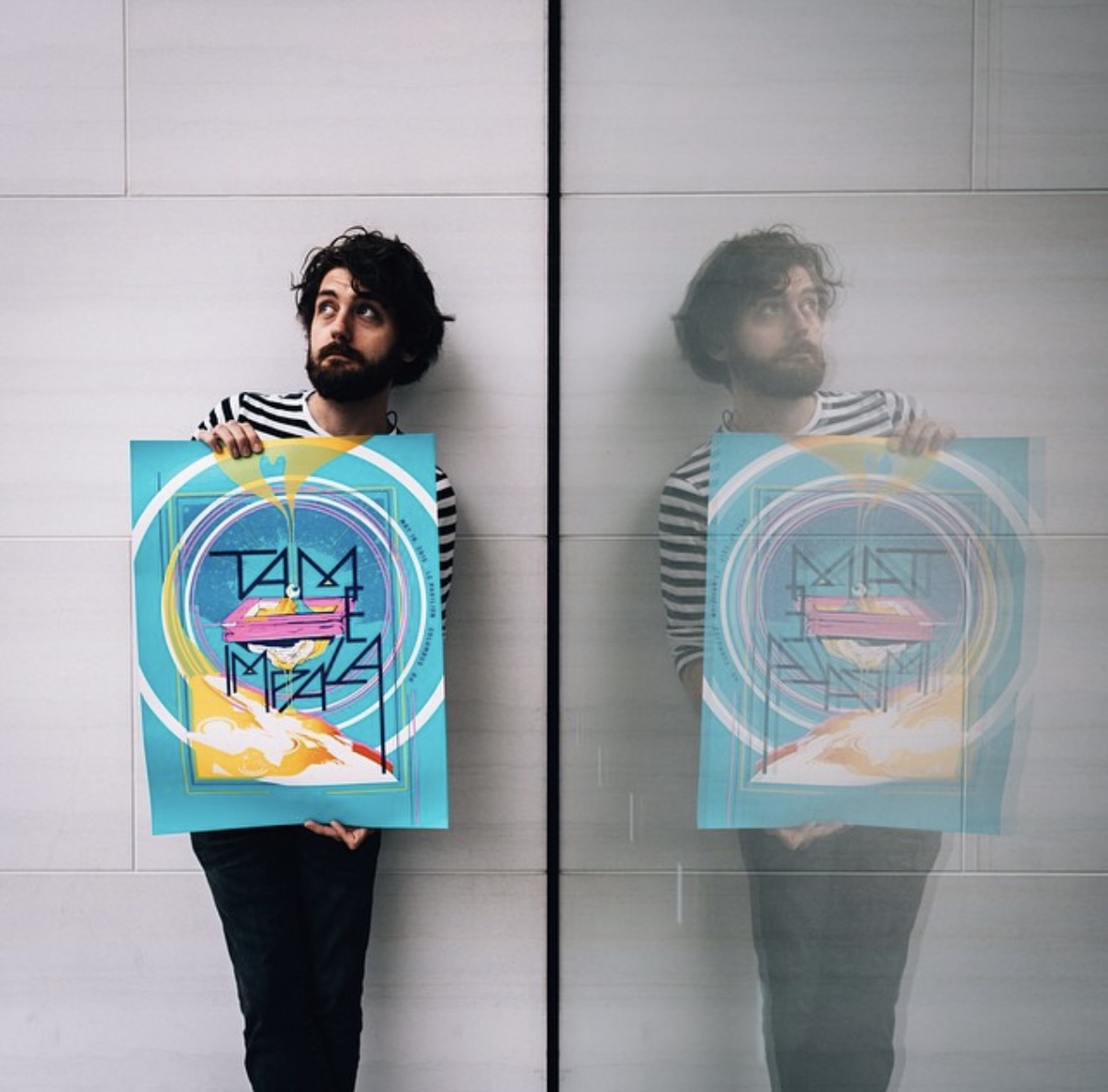 Tame Impala — gig poster detail, printed