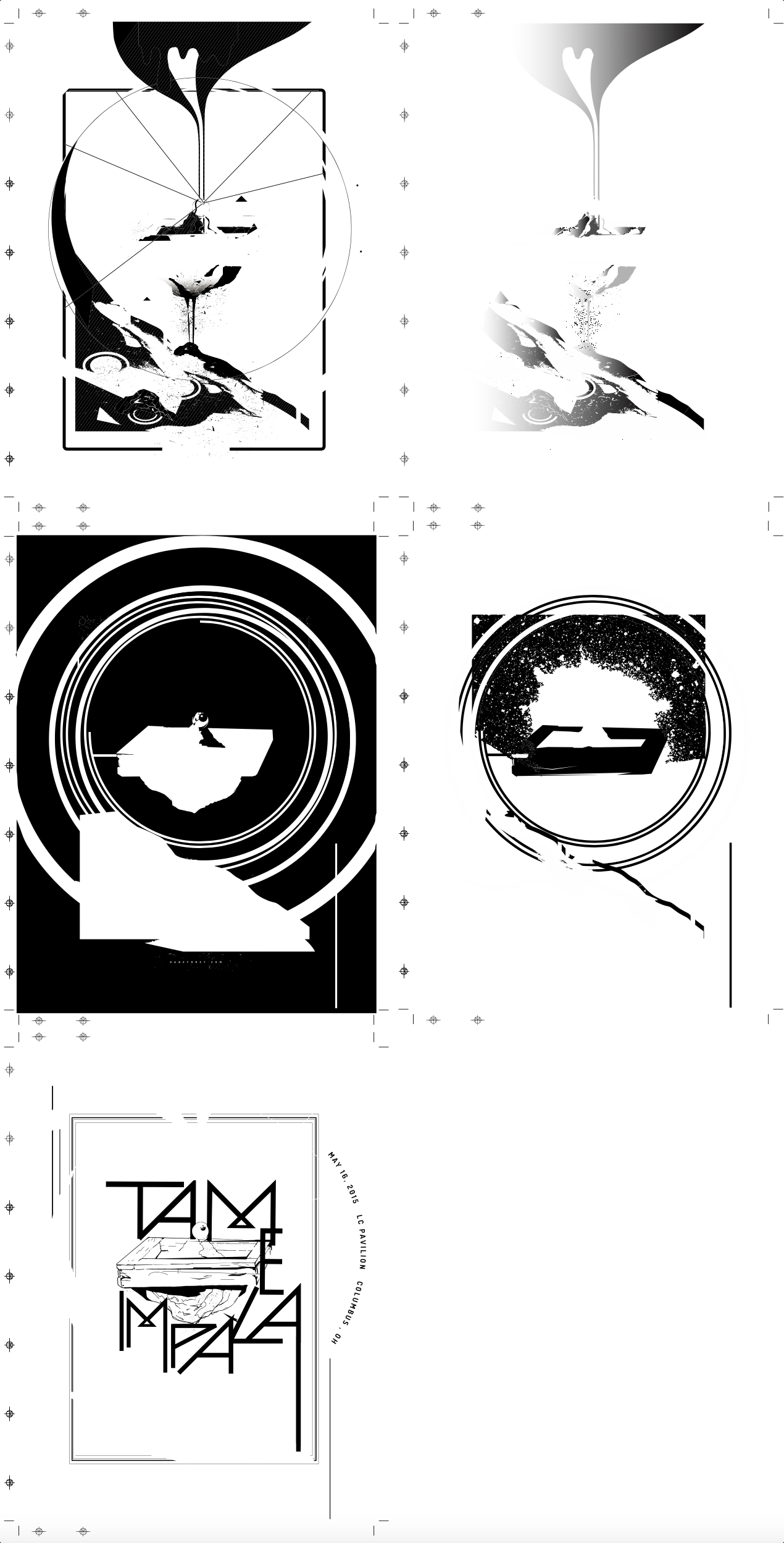 Tame Impala — line art construction stage
